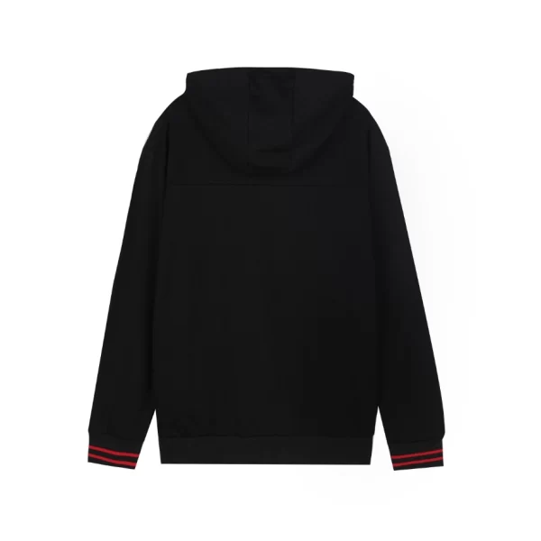 Gucci Cotton Jersey Hooded Jacket With Web