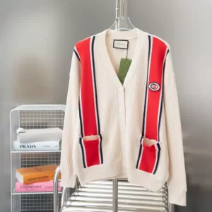 Gucci Knit Cotton Cardigan With Patch - HG019