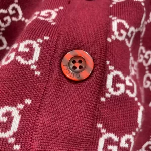 Gucci Reversible GG Wool Jacquard Cardigan